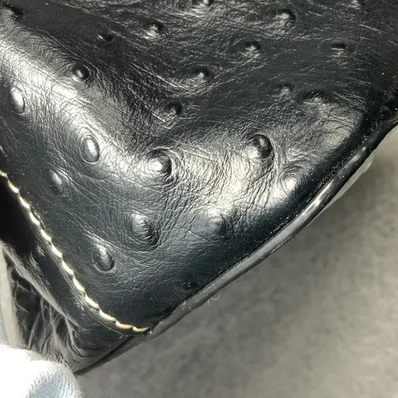 Dooney & Bourke Ostrich Leather Cooper Hobo Purse - Picture 12 of 16